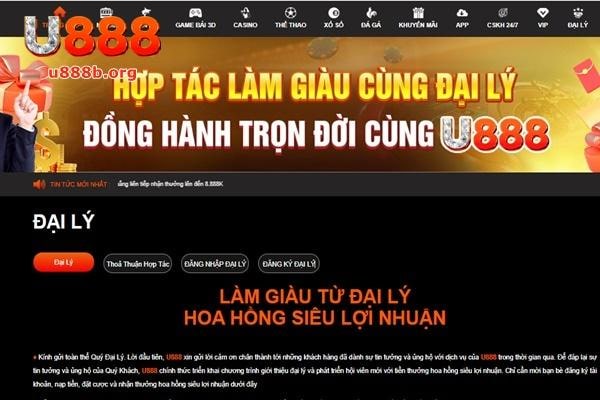 Chương trình đại lý U888 đang thu hút nhiều sự quan tâm, chú ý