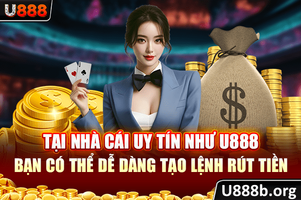 Tại nhà cái uy tín như U888, bạn có thể dễ dàng tạo lệnh rút tiền