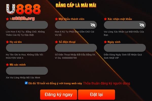 Để lấy thưởng, bạn cần biết cách đăng ký tài khoản U888 hợp lệ