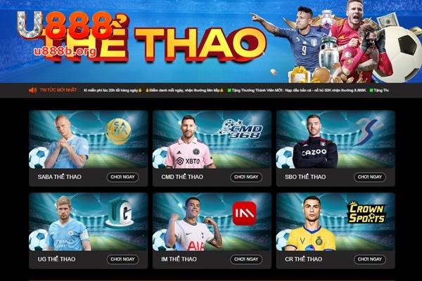 U888 có chương trình bảo hiểm cược thua hấp dẫn cho người cá cược thể thao